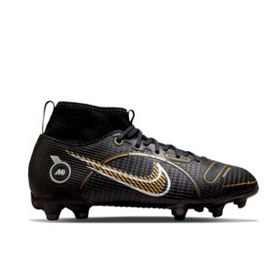 Nike Kids Mercurial Superfly 8 Academy FG/MG Black/Gold - Youth Soccer Cleats